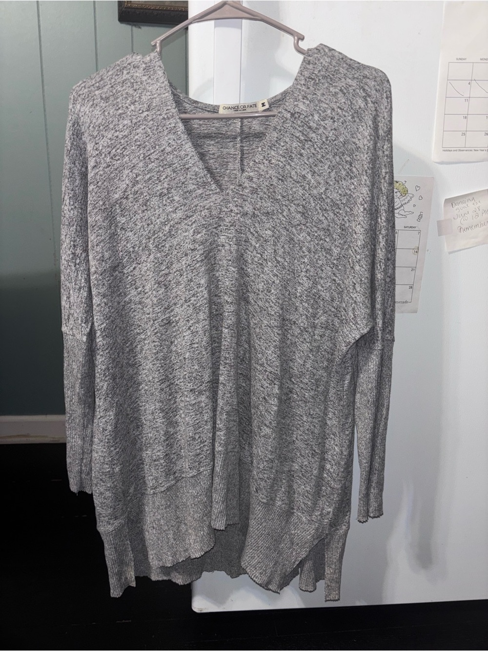 Chance or fate  V-Neck Lightweight Knit Top